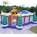 Commercial Outdoor Large Kids Christmas Slide Christmas Tree Bouncer Snowman Inflatable Playground for Sale