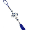 Blue Evil Eyes Style Devil's Eye Peace Tree Rice Beads Ear Head Alloy Car Wall Decorative Hanging