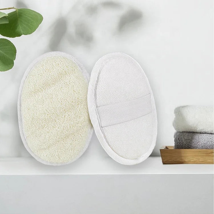 Wholesale Custom Natural Biodegradable Body Lufa Dish Sponge Loofah Shower Bath Scrubber Pad for Body Cleansing