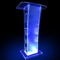45IN Acrylic Conference Pulpit Podium Clear Church Lectern Stand Floor-Standing Commercial Mall & School Use