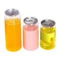 Transparent Plastic Pet Tuna Cans Easy Open Pull Ring Lid 300ml 350ml 400ml 450ml 500ml Pop Top Beverages Food Coffee Soda Cream