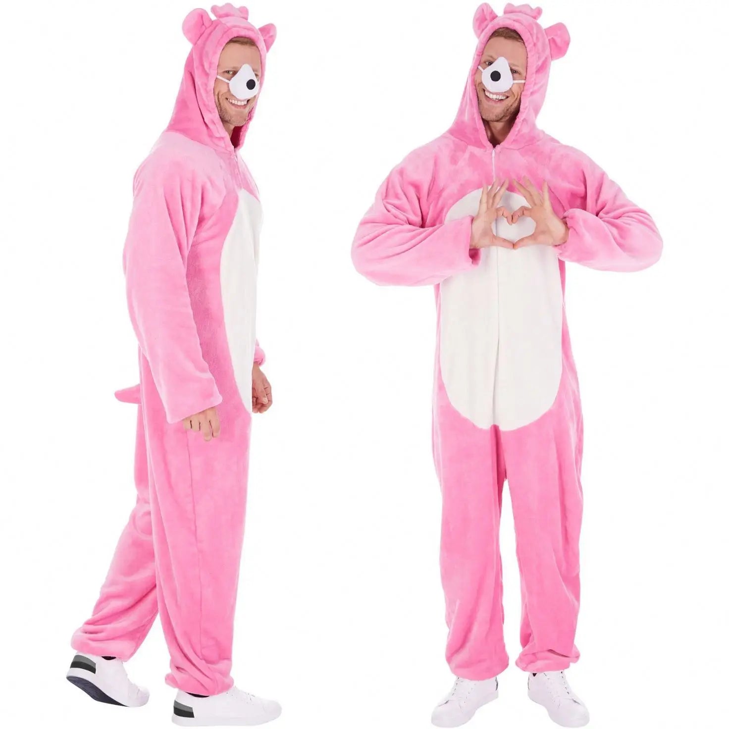 Wholesale Price Adult Unisex Role-playing Anime Cosplay Costume Ayla Bear pink Performance Costume