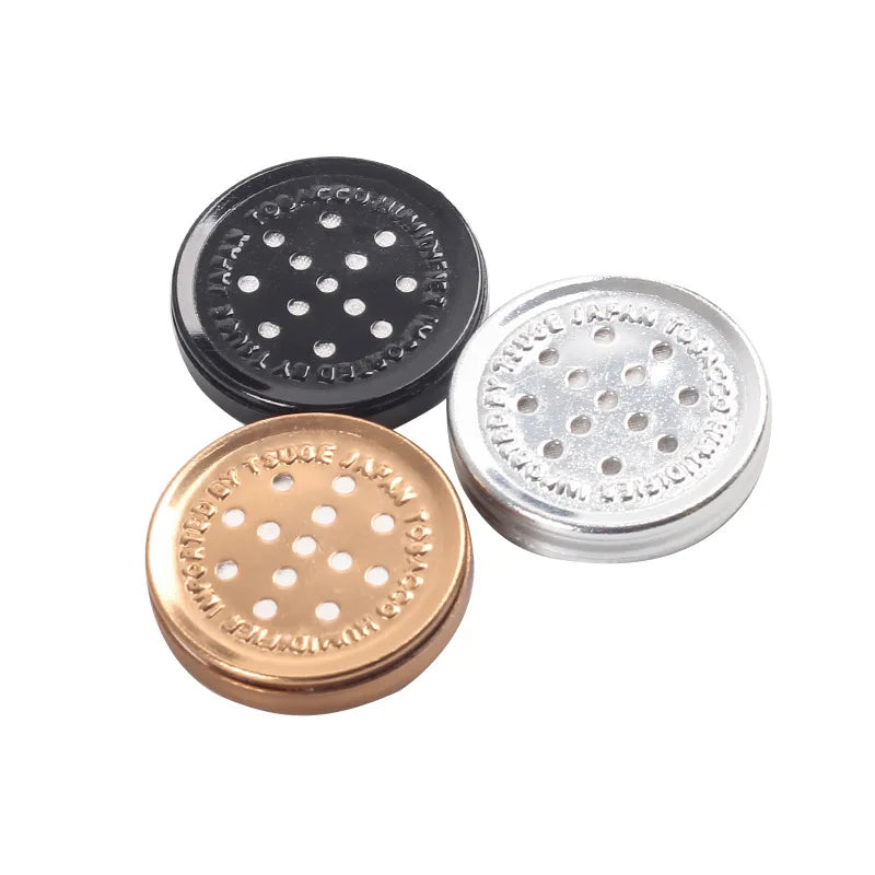 Wholesale Professional Mini Portable Round Shape Metal Cigar Humidor and Stylish Cigar Accessories