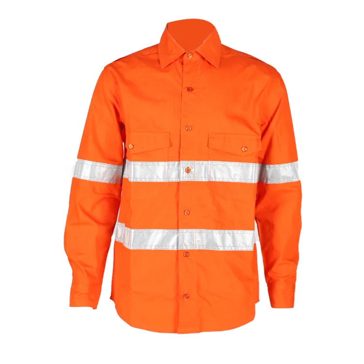 Wholesale 100% Cotton Hi Viz Industrial Welder Work Suit Mechanic Workwear with Anti-Static & Waterproof Features