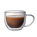 Nordic Style High Borosilicate Glass Double Wall Espresso Mug 150ml 250ml Capacity with Handle Cafe Drinkware