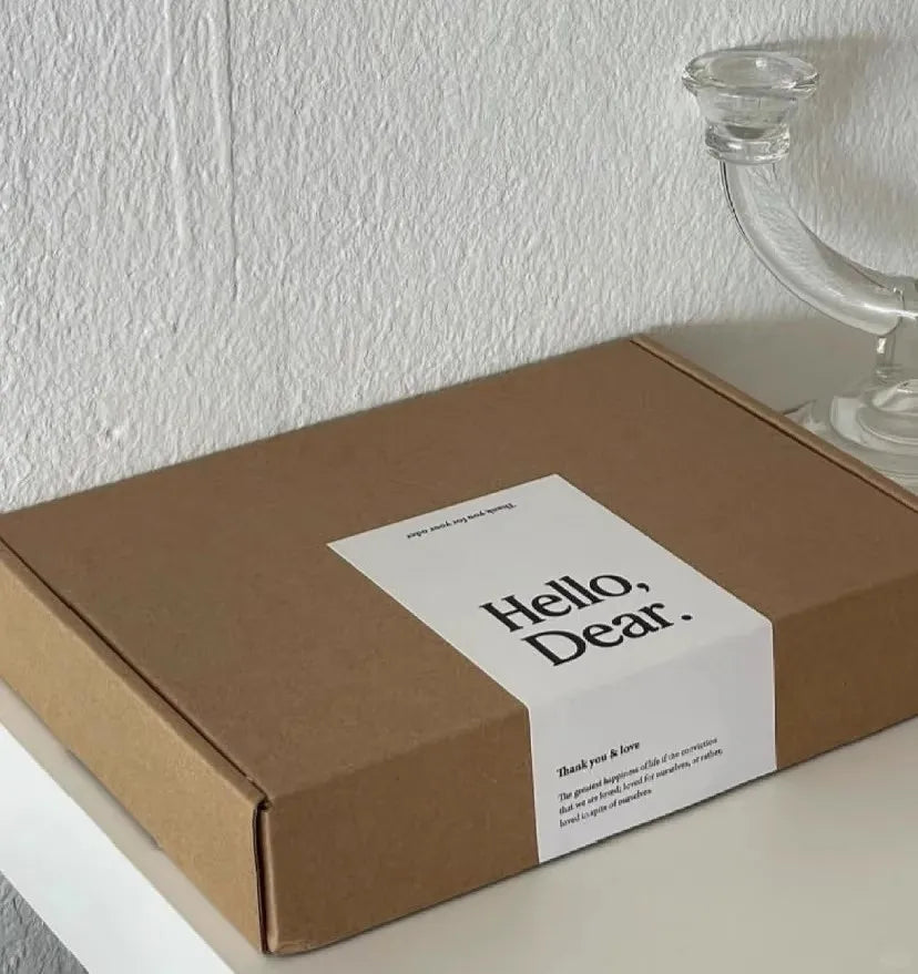 Custom Logo Kraft Paper Box Label Sticker for Industrial Express Shipping for Fashion and Seal Usage