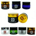 5g 10g 15g 20g 30g 50g 100g clear Amber Blue Green Matte Frosted Black Coloured Glass Cosmetic Cream Jars F888