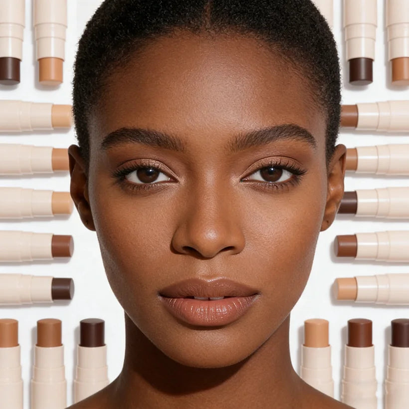 Private Label Vegan Mineral Whitening Waterproof Bronzer Contour Stick Natural Concealer Foundation Skin Sunscreen Powder Makeup