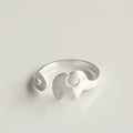 Wholesale Elephant Silver Plating Ring for Women Fashion Jewelry Adjustable Rings