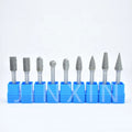 Long 1/4" Shank Double Cut Carbide Burr Tool Tungsten Carbide Burrs Rotary Files for for Power Tools