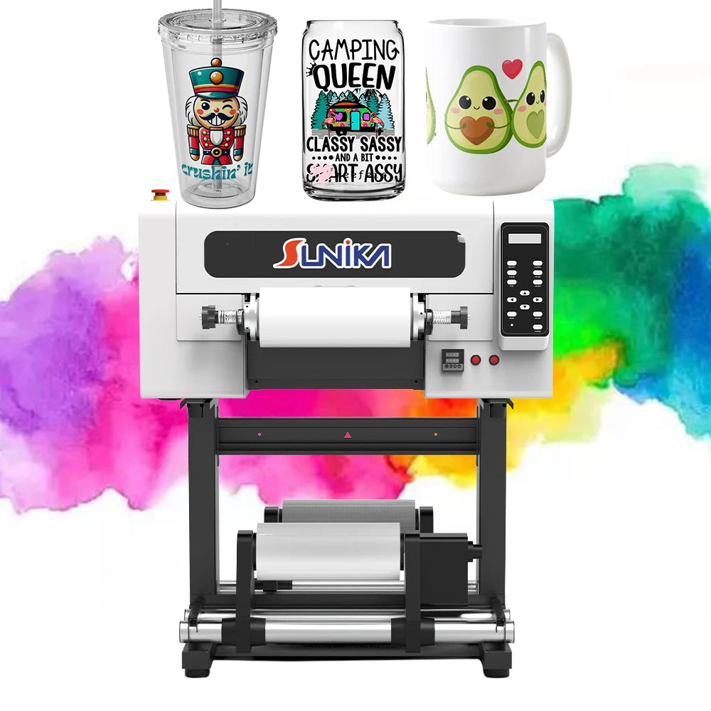 Automatic UV DTF Printer A3 AB Film Machine New Crystal Label Sticker Laminator Machine