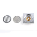 Stainless Steel Square Shower Floor Drain Anti-Smell with Removable Strainer & Easy Clean Tile Insert for Bathroom & Kitchen