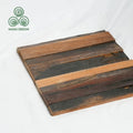 Matte Self Adhesive Seamless Aluminum Composite Panel Mosaic Tile Antique Wood Like Mix Pattern Wall Decoration Mosaic