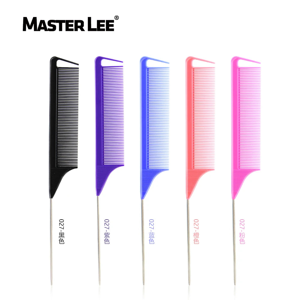 Mastelee Custom Multicolor Heat Resistant Rat Tail Comb Wide Tooth Combs Parting Comb