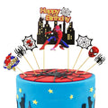 Spiderman Themed Cake Decoration Insert Card Children Cartoon Birthday Party Dessert Plug-in Topper Cake Decoration