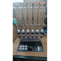 6 Heads Acrylic Display Rack with 375ml Bottles for Perfume Filling 6 Heads 375ml Perfume Vending Machine  6 Heads Perfume Bar