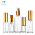 10ml 20ml 30ml 50ml 100ml Black Borosilicate Glass Essential Oil & Perfume Spray Bottles with Screen Printed Design Glass Lid