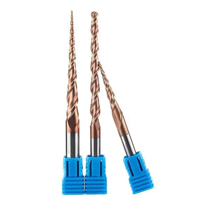 Durable 3D Engraving Carving Tungsten Carbide Milling Cutters Carbide Tapered Ball Nose End Mills for Wood