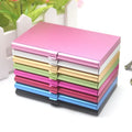 Custom Logo Metal Aluminum Business Card Holder Button Closure Name Card Case with Luxury Credit Card Box