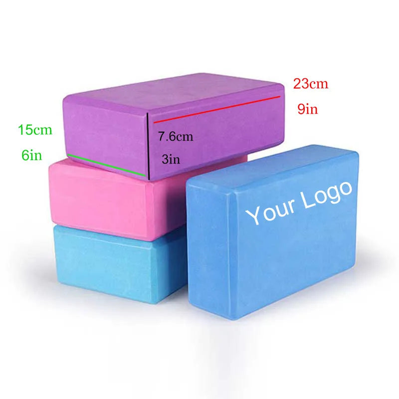 Foam EVA Yoga Blocks Lightweight Yoga Brick Accessories for Yoga Pilates Stretching and Meditation
