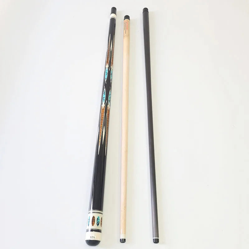 Xmlivet 142cm Length Billiard Pool Cues With 12mm Tip Maple Wood Radial Pin Cues Stick With Carbon Shaft Billiards Cue Sticks