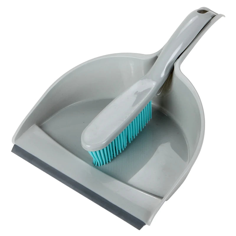 DOOSO Plastic Dustpan With Brush Dust Pan Broom Set Sweeping Brush for Desktop Sofa Office Car