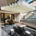 2mx4m Telescopic Wave Sunshade HDPE Shading Net Anti-UV Customize Home Terrace Balcony Privacy Canopy Shadow