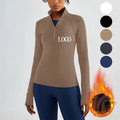 Winter Horse Riding Apparel Fleece Women's Clothing Long Sleeve Tops Equestrian Shirts for Rider