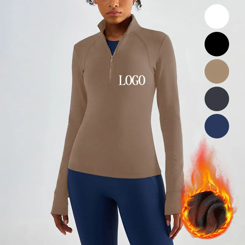 Winter Horse Riding Apparel Fleece Women's Clothing Long Sleeve Tops Equestrian Shirts for Rider