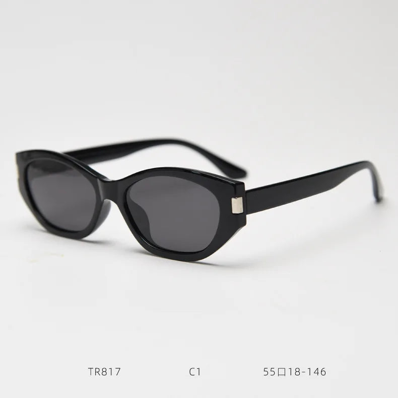 Polarized Sun Glasses for Women Mens TR90 Square Polygon Vintage Sunglasses with Thick Frame Luxury Brand Design Retro Eyewear