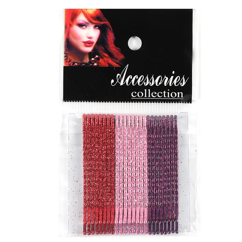 Korean Style Popular Hair Pins Grip Hair Clip Women Girls Glitter Bobby Pins Metal Sequins Candy Color
