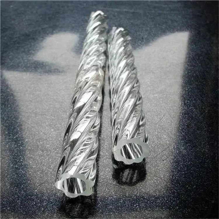 JR Glass Glass factory wholesale transparent high temperature resistant twist grain borosilicate glass tube