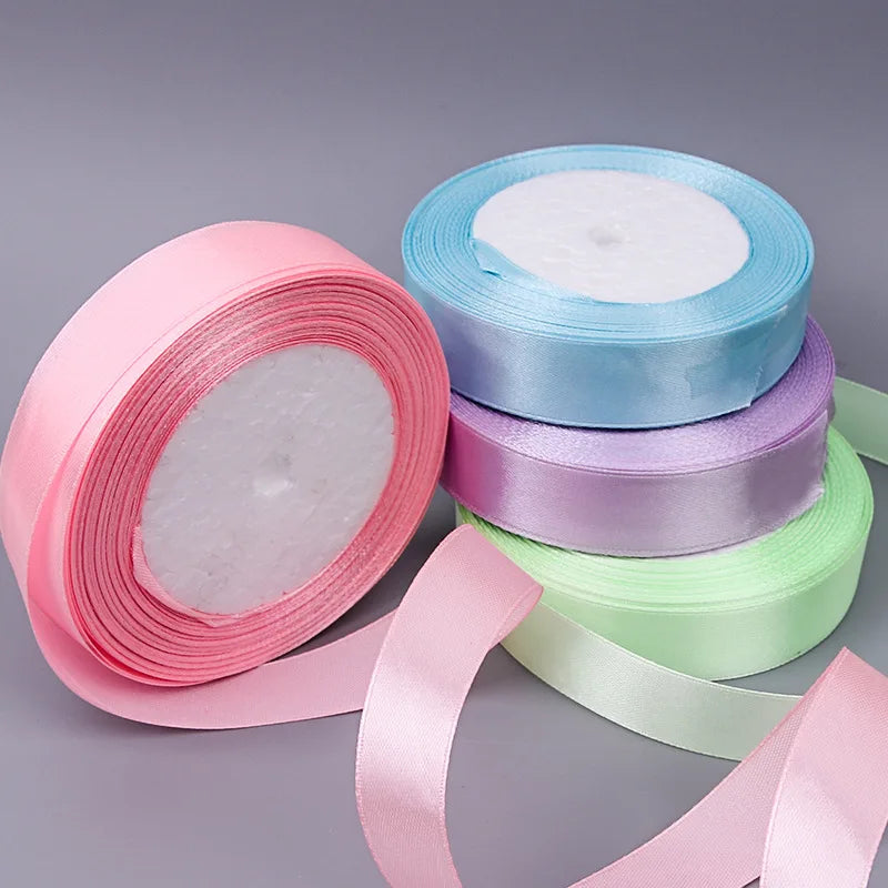 Wholesale Customized 2CM Velvet Wired Grosgrain Ribbon Plain Silk Satin Ribbon Roll Ribbons for Gift Wrap