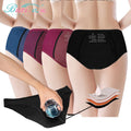 Simple Seamless 4-Layer Menstrual Period Panties Skin-Friendly Breathable Heavy Flow Underwear for Girls and Women MegaBDM