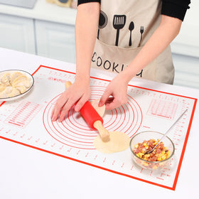 Food Grade Thickened Non-slip Non-stick Silicone Baking Mat Rolling Pins
