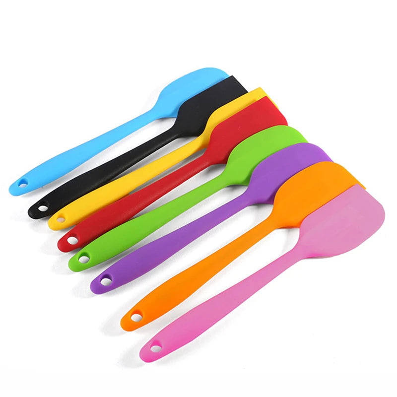 Wholesale Custom Printed Heat Resistant Silicone Non-Stick Kitchen Spatula Cream Mixing Baking Set