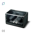 China Modern Glass Carbon Fiber Rectangle Gyroscopic Motor Box Automatic Orbit Luxury 4 Watch Winders Velvet Leather Inner