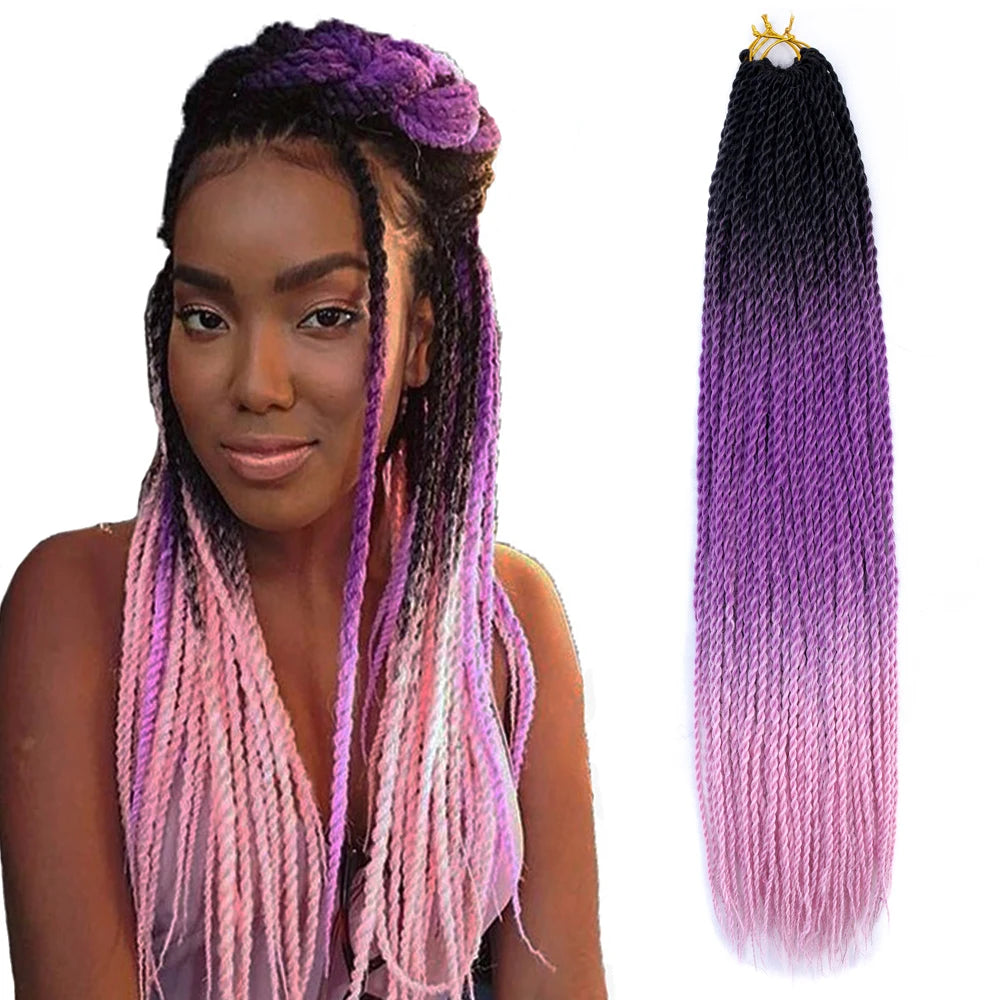 Senegalese Twist Ombre Braid Senegalese Twist Braid Crochet Hair Extension Sengealese Twist Braiding Hair
