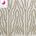 2020 Champagne Latest Embroidery Designs With Beads Bridal Embroidered Tulle Lacehandmade Beaded Lace Fabrics HY1363-8