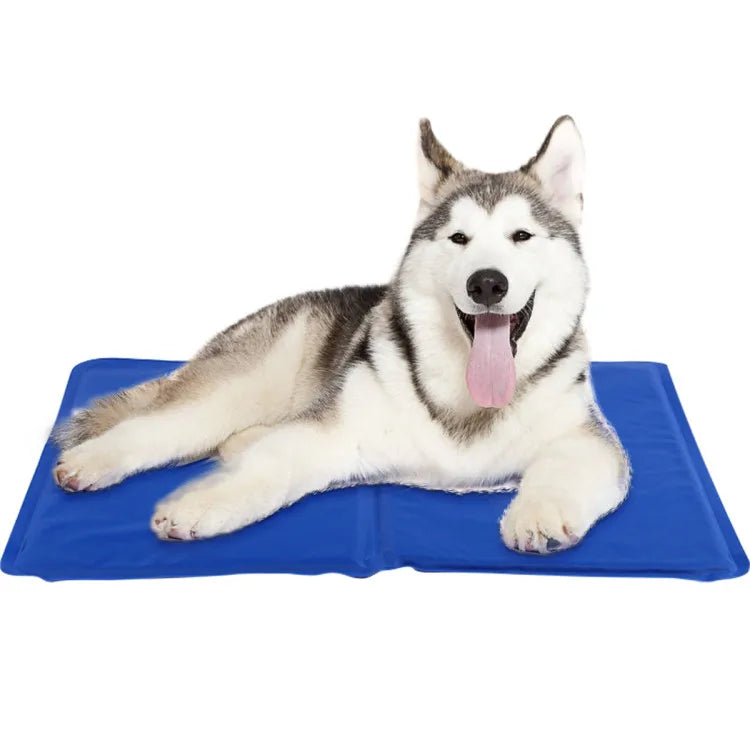Summer Cooling Eco-Friendly Gel Mat for Dogs Waterproof Solid Pattern Cooling Pad with Ice Removable Washable for Summer Comfort