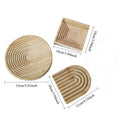 Tailai Eco-Friendly Polished Irregular Small Solid Bamboo Tea Serving Tray