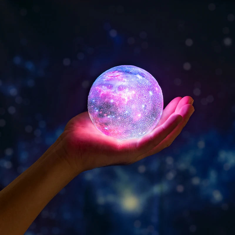 Wholesale Products Rechargeable Lights Round Indoor Decorative Modern Moon Lamp Led Night Light Battery