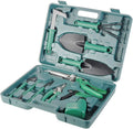 Wholesale 10 in 1 Multi-function Stainless Steel & Plastic Garden Hand Tools Set in Purple for Gardener