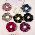 Hot Gold Velvet Stars Fabric Winter Elastic Intestine Hair Band Hair Accessories Scrunchy Ponytail Handmade Women's Hair Rope
