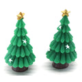 Resin Miniature Xmas Tree Fairy Garden Accessories DIY Terrarium Figurines Ornaments Christmas Decoration Supplies