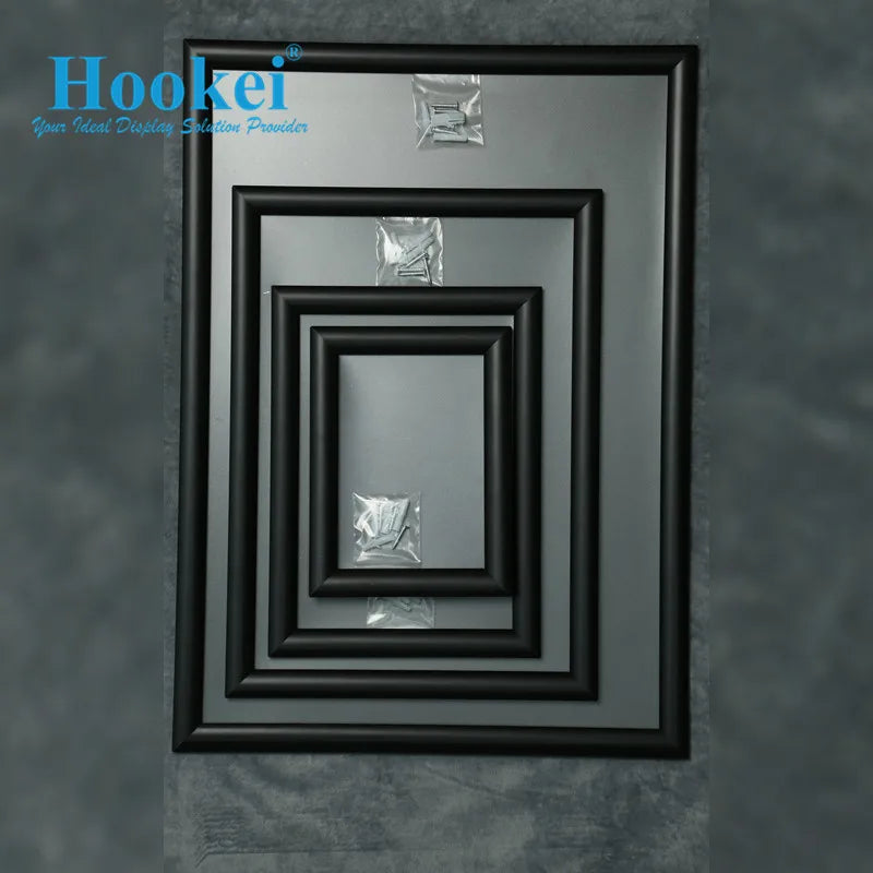 Snap Picture Frame Display A1 A2 A3 A4 PVC Metal Aluminum Alloy 25mm/32mm Digital Poster Frames