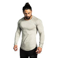 Wholesale Customization Formal Men's Denim Long Sleeve T-Shirt Breathable Quick Dry