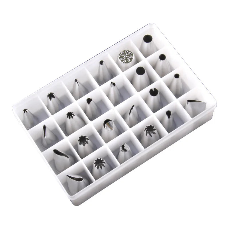 Top Sale Decorating Bag Cake Flower Mouth 6/12/24 Pieces Set Disposable Decorative Cream Cake Tools