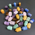 Hot Sale 25mm Natural Crystal Opalite Lapis Lazuli Point Mixed Colorful Small Crystal Tower for Home Decor