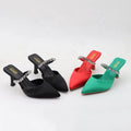 S Fashion Trend Pointed Stiletto High Heels Women Shoes Plus Size Slippers Party Wedding Women Pumps Ladies Heeled Sandals